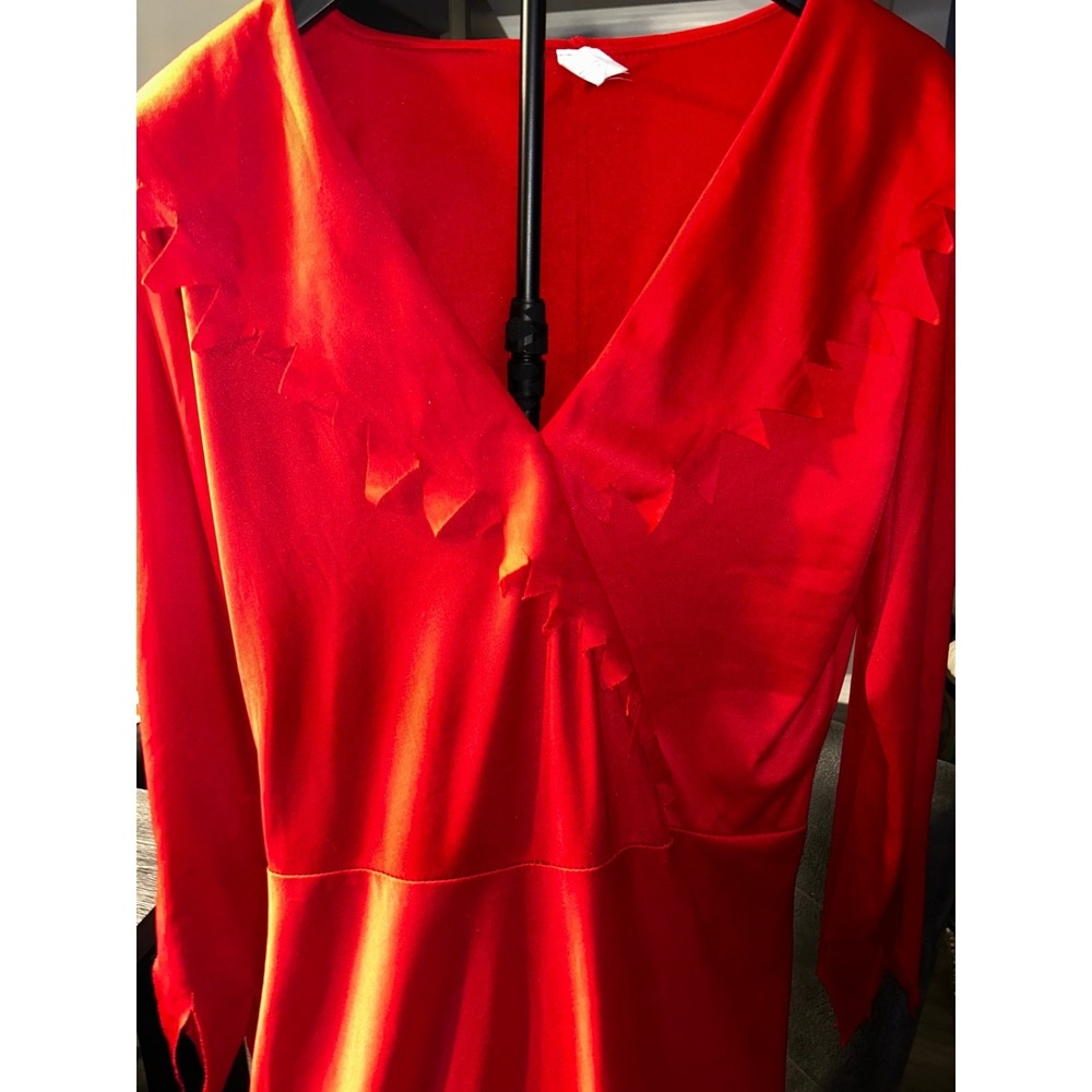 Sexy Devil Costume Dress Plus Size Red Halloween Cosplay Demon Party Costume